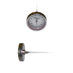 1.5 in. Dial Bimetal Thermometer from Marshall Instruments A 1.5 in. Dial Bimetal Thermometer from Marshall Instruments